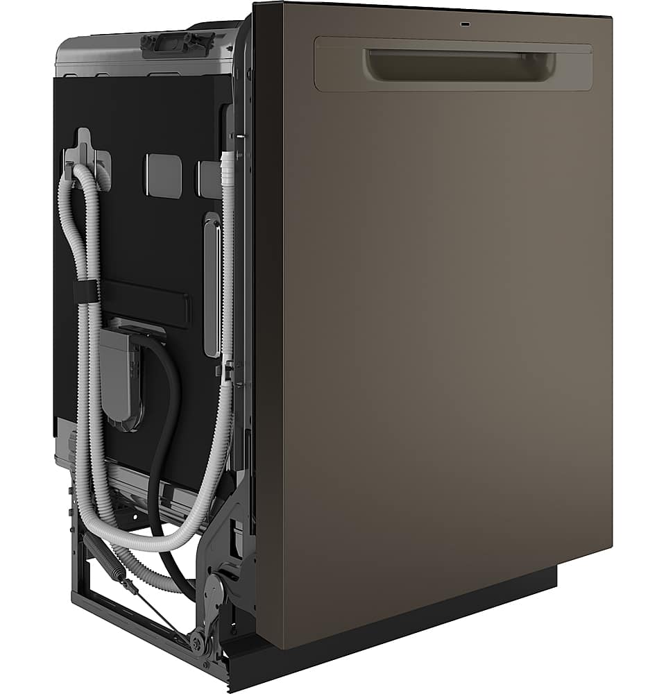 GE – 24″ Top Control Smart Built-In Stainless Steel Tub Dishwasher with 3rd Rack, Sanitize Cycle and 45 dBA – Slate