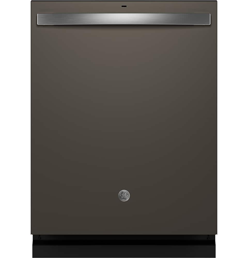 GE – 24″ Top Control Built-In Stainless Steel Tub Dishwasher with 3rd Rack, Sanitize Cycle and 45 dBA – Slate