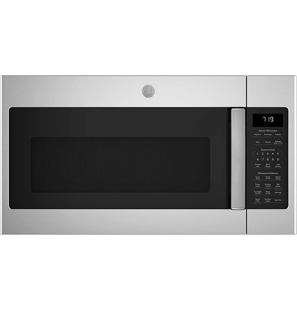 GE – 1.9 Cu. Ft. Over-the-Range Microwave with Sensor Cooking and Steam Cleaning – Stainless Steel