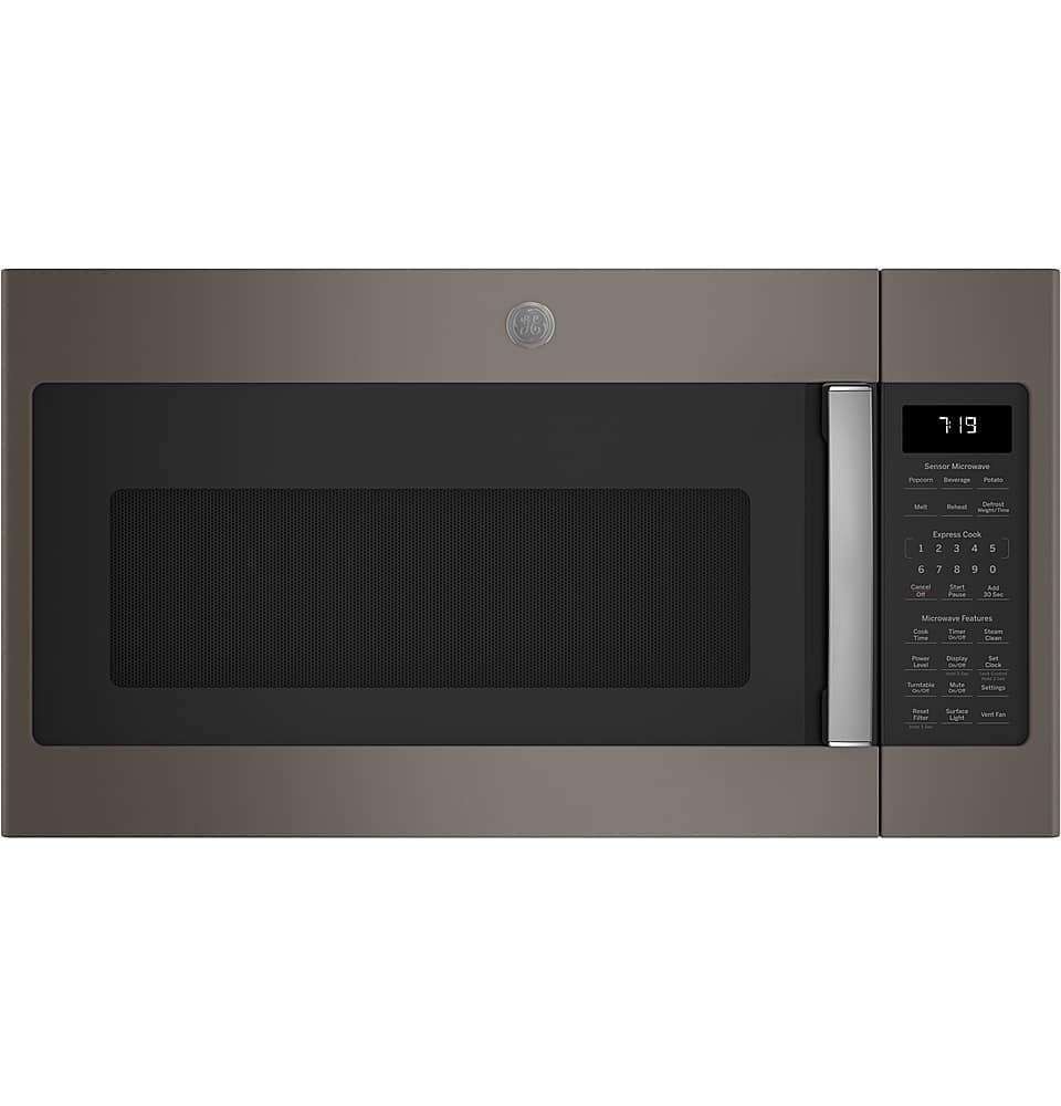 GE – 1.9 Cu. Ft. Over-the-Range Microwave with Sensor Cooking and Steam Cleaning – Slate