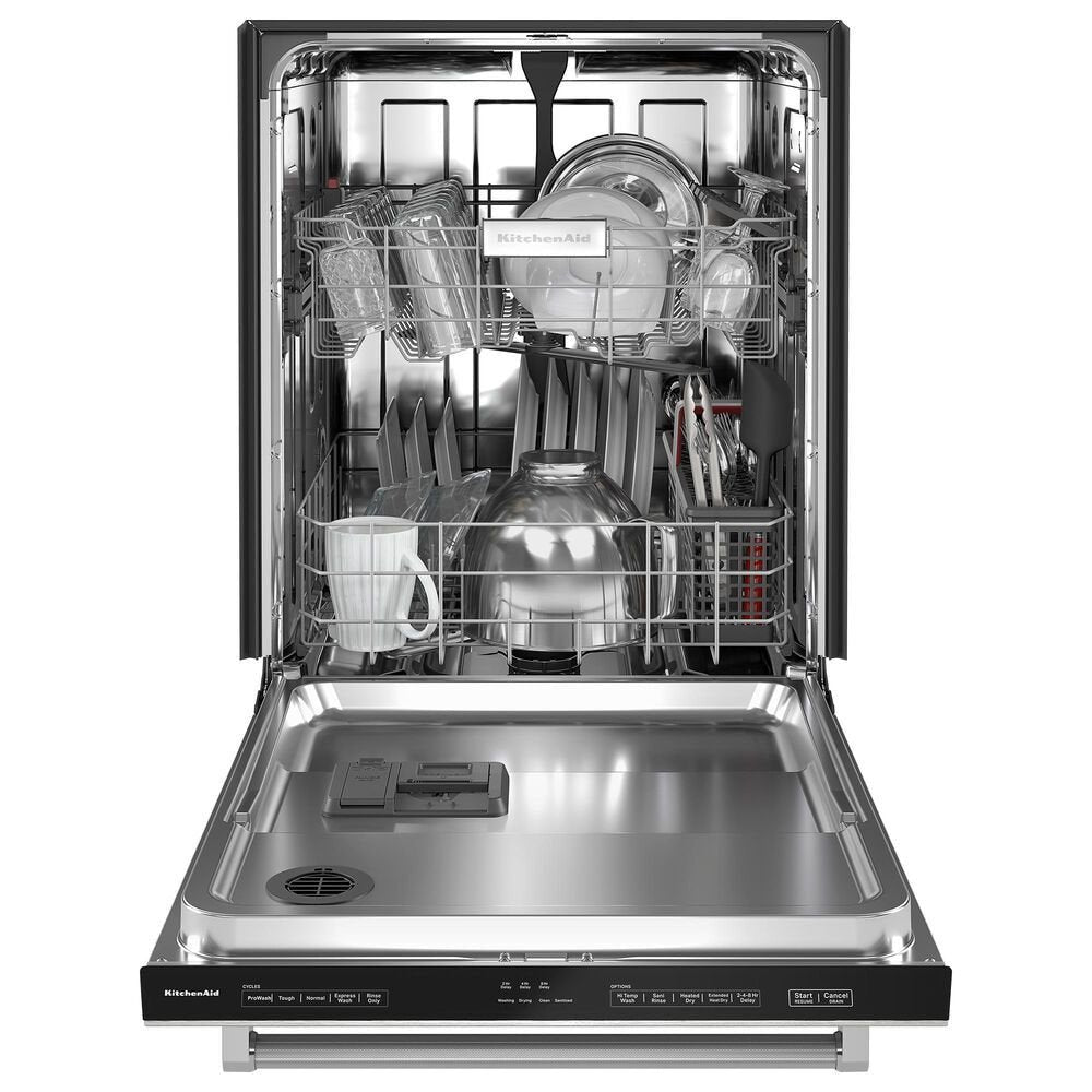 KitchenAid 24″ Fully-Integrated Built-In Dishwasher with 30 Total Wash Jets in PrintShield Stainless Steel