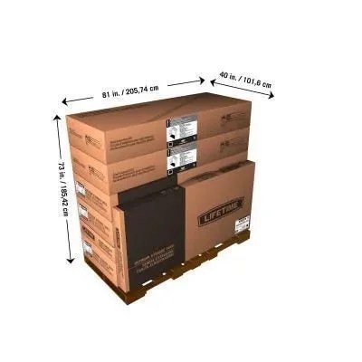 Lifetime 11 Ft. X 21 Ft. Outdoor Storage Shed With Tri-Fold Doors