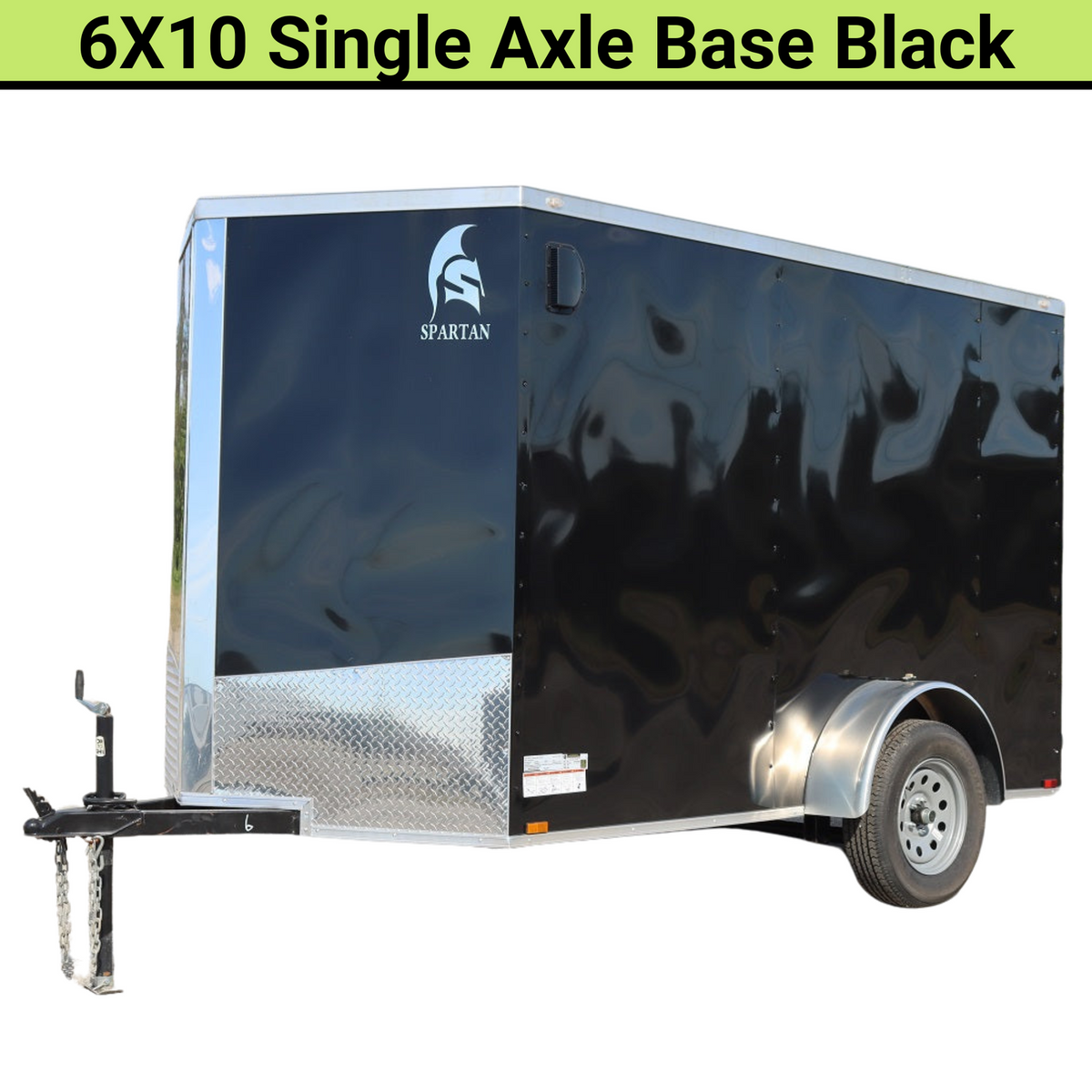 Spartan 6X10 Base Black Enclosed Cargo Trailer | Black |