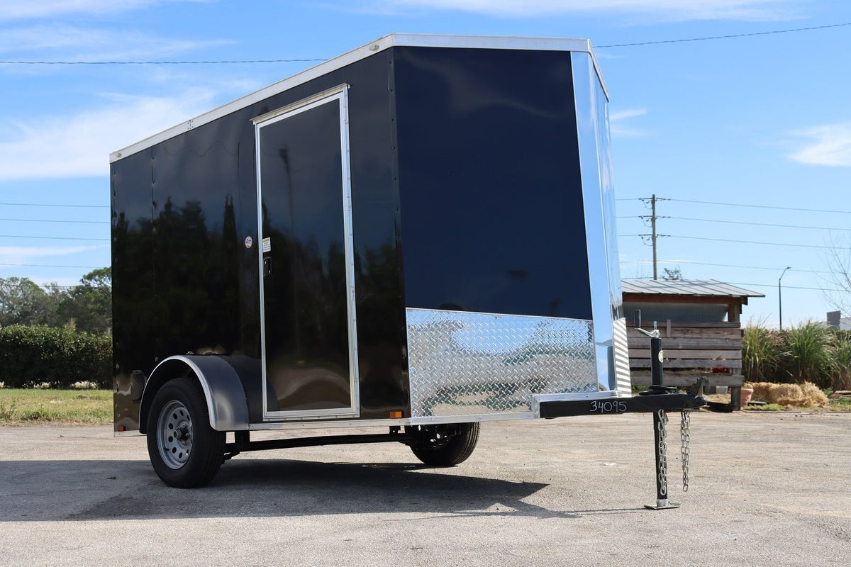 Spartan 6X10 Base Black Enclosed Cargo Trailer | Black |