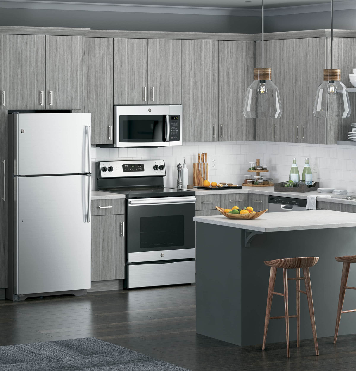 GE – 1.6 Cu. Ft. Over-the-Range Microwave with Electronic Touch Controls – Stainless Steel