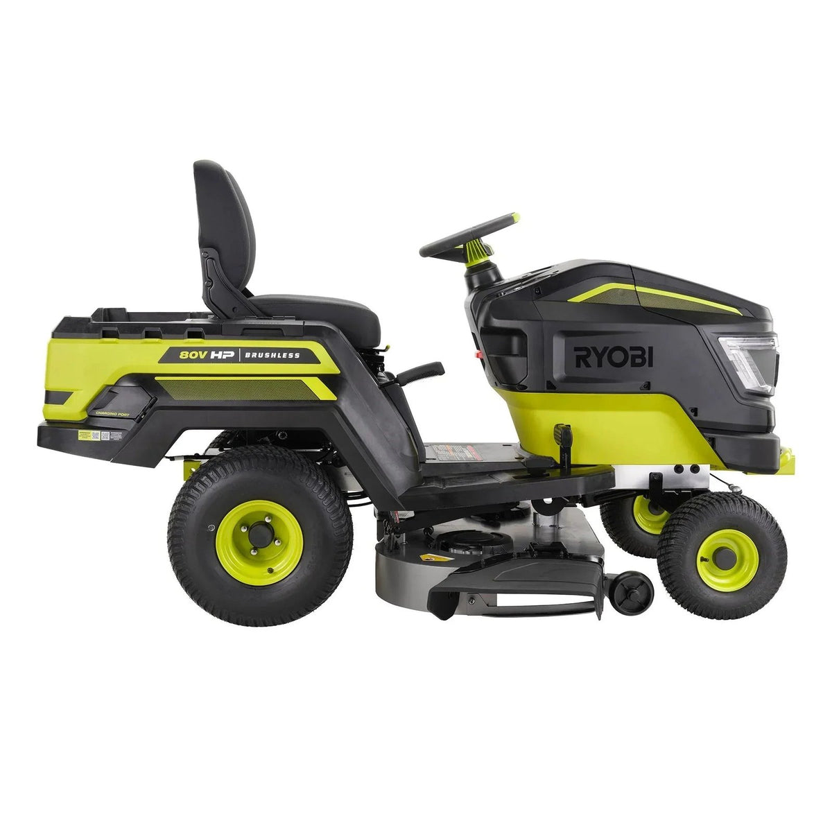 Brushless 80V Hp 46-Inch Cordless Lawn Tractor Battery Powered