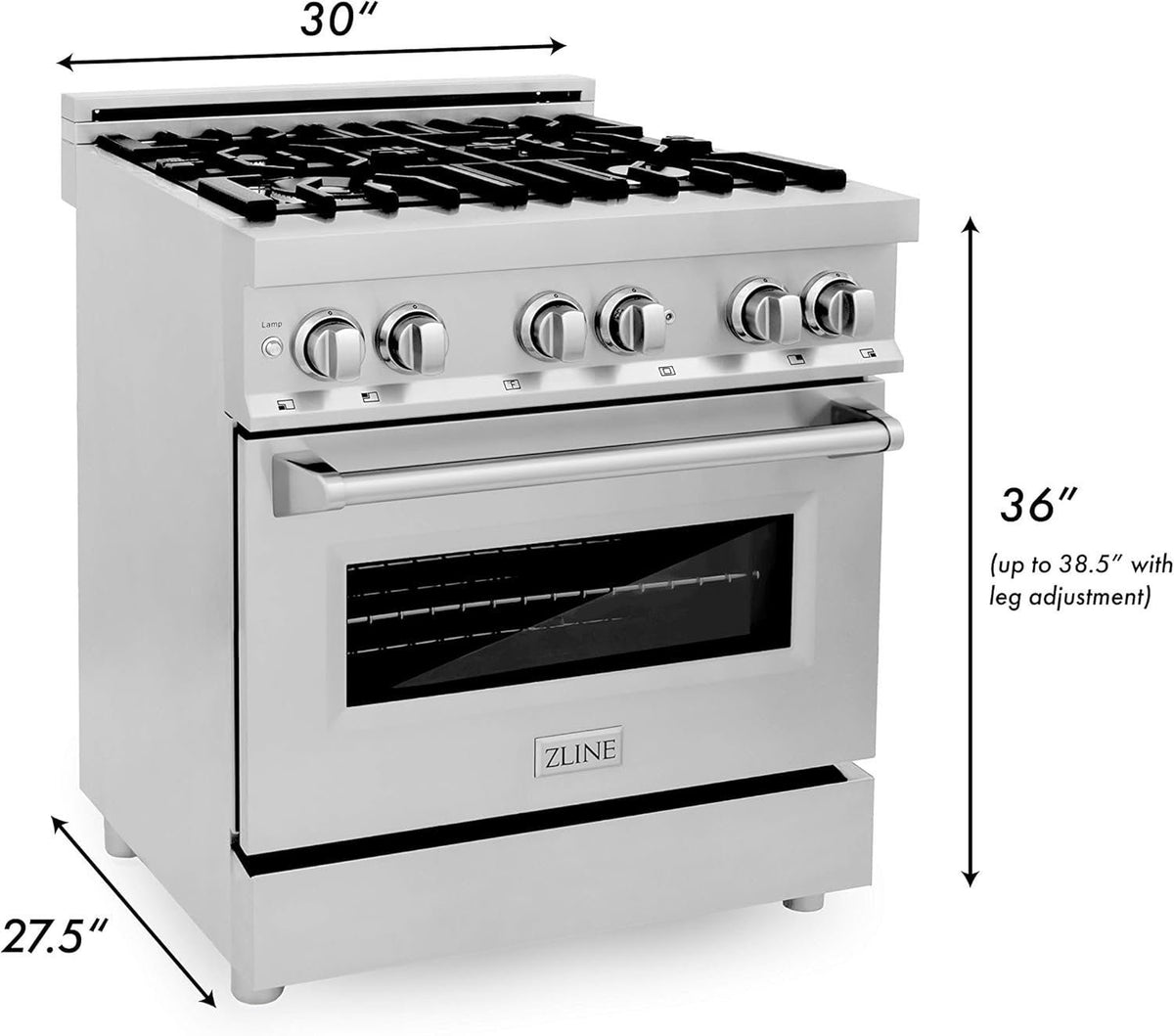ZLINE 30″ Dual Fuel Range RA30