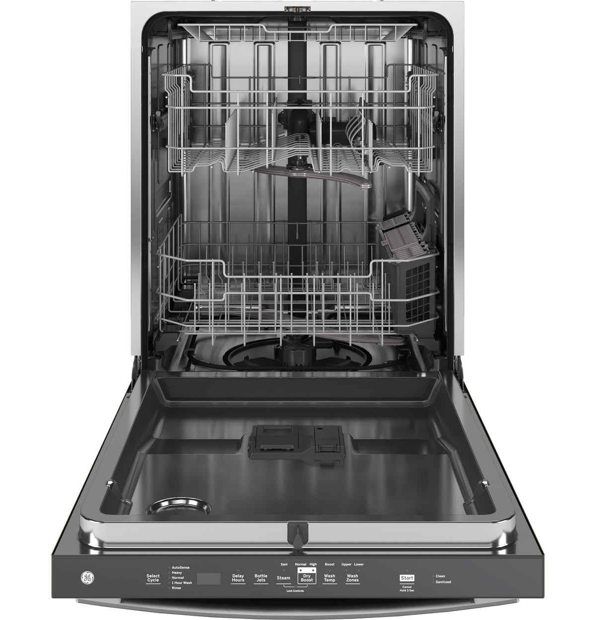 GE – 24″ Top Control Built-In Stainless Steel Tub Dishwasher with 3rd Rack, Sanitize Cycle and 47 dBA – Stainless Steel