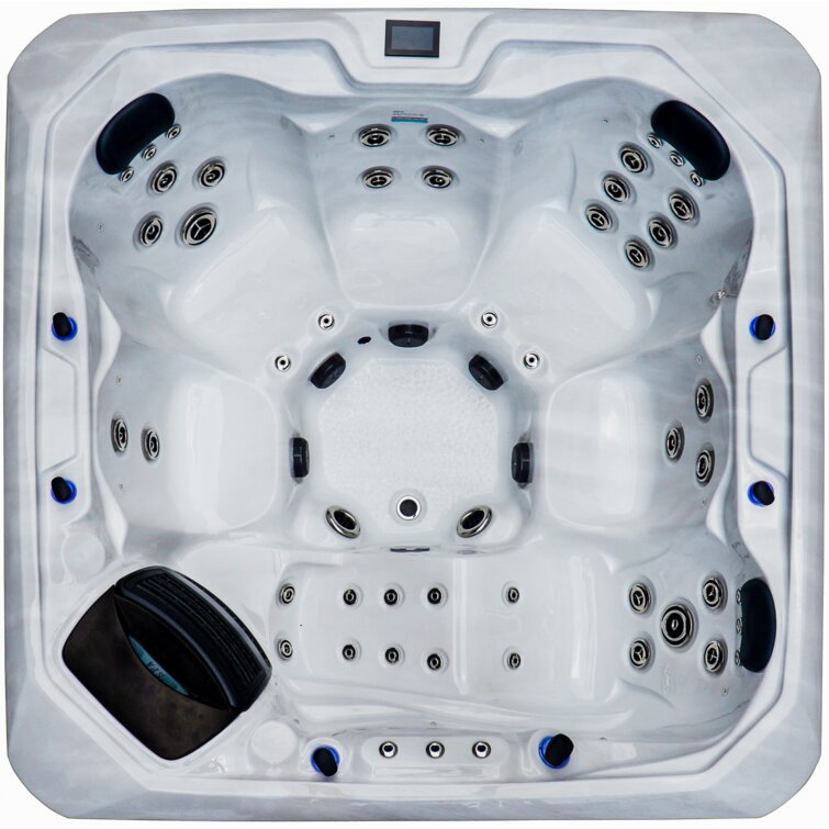 76 – Jet Acrylic Square Hot Tub with Ozonator - Prioka