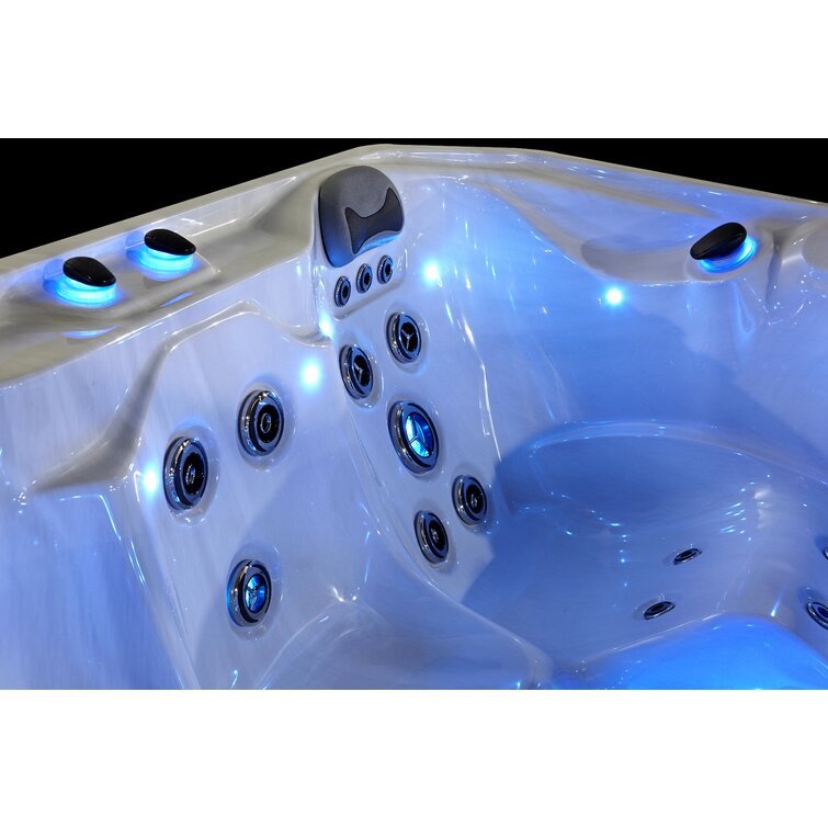 76 – Jet Acrylic Square Hot Tub with Ozonator - Prioka