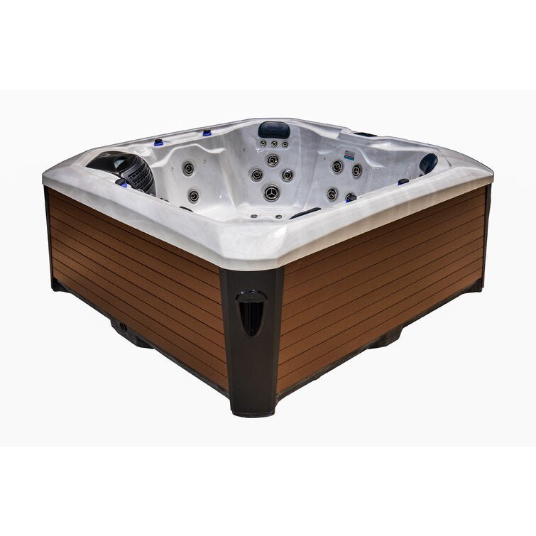 76 – Jet Acrylic Square Hot Tub with Ozonator - Prioka