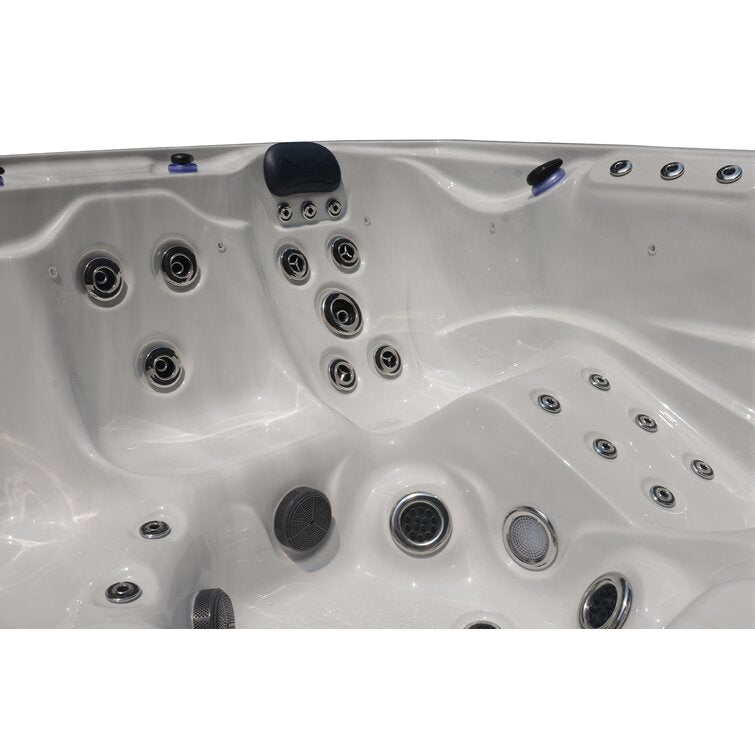 76 – Jet Acrylic Square Hot Tub with Ozonator - Prioka