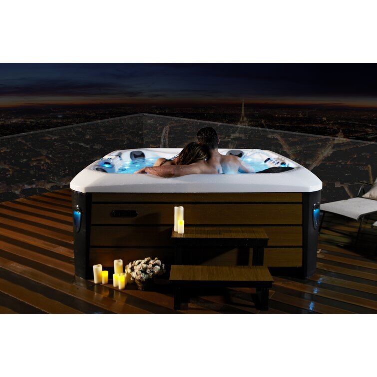 76 – Jet Acrylic Square Hot Tub with Ozonator - Prioka