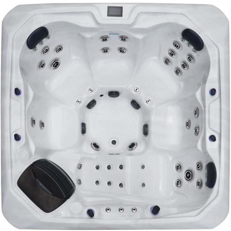 76 – Jet Acrylic Square Hot Tub with Ozonator - Prioka
