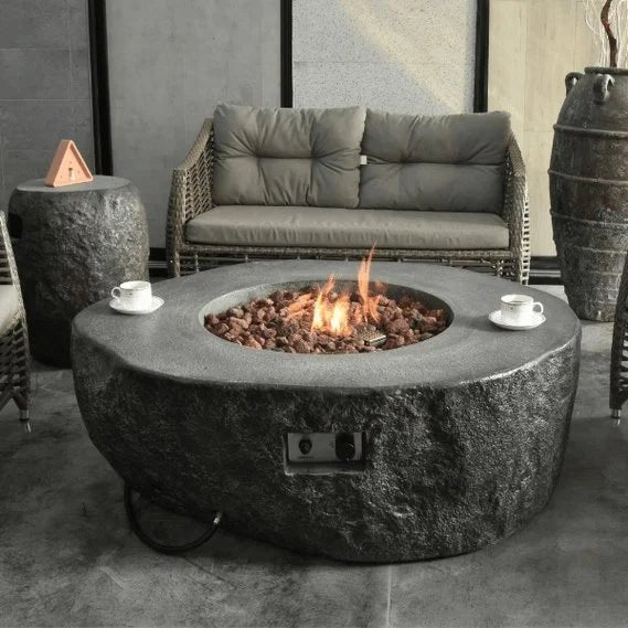 Elementi Boulder Outdoor Fire Pit Table
