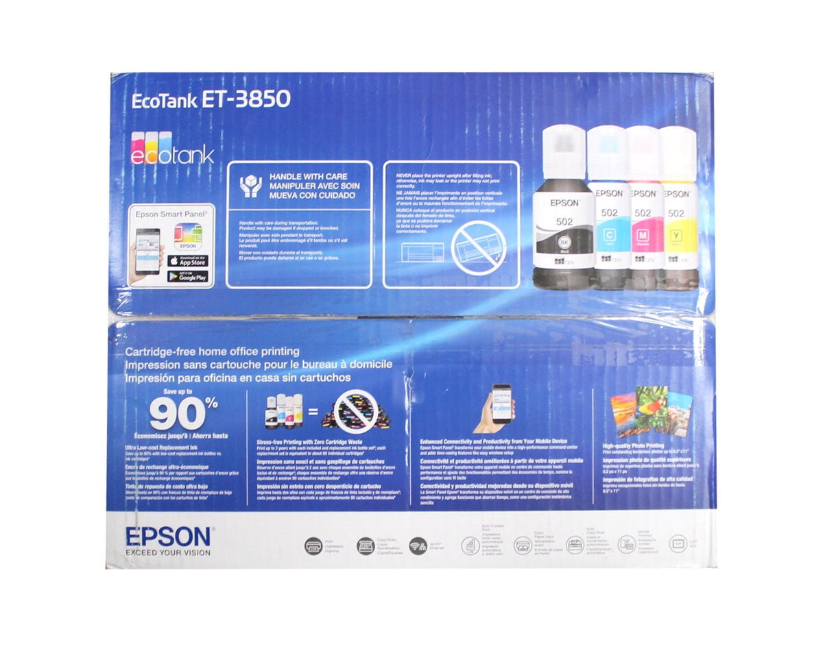 Epson EcoTank-3850 Special Edition All-in-One Printer with Bonus Black Ink