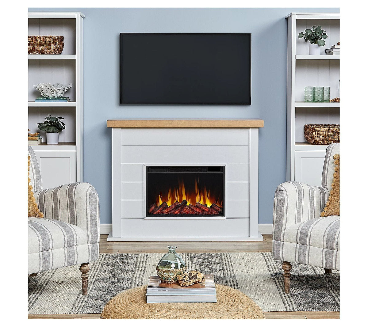 Real Flame Marshall 49″ Slim Electric Fireplace