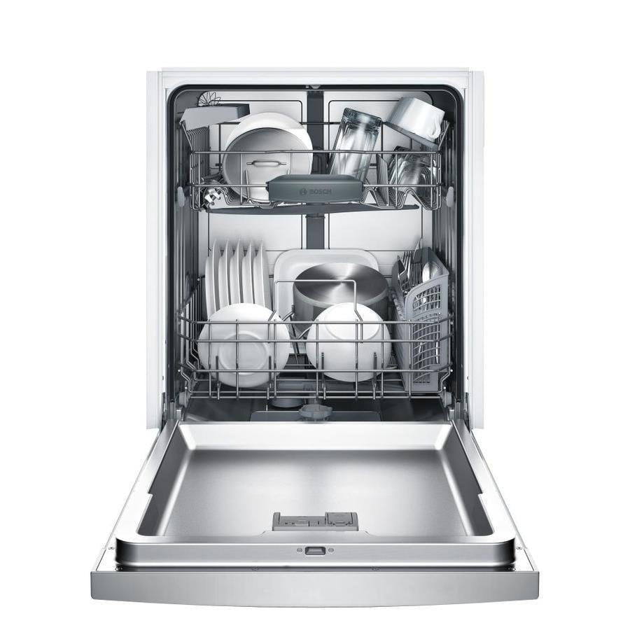 Bosch 100 Series PureDry 50-Decibel Front Control 24-in Built-In Dishwasher (Fingerprint-Resistant Stainless Steel) ENERGY STAR