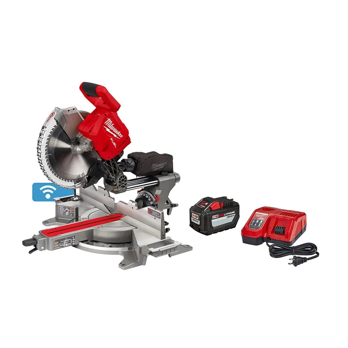 Milwaukee M18 FUEL 12″ Dual Bevel Sliding Compound Miter Saw Kit