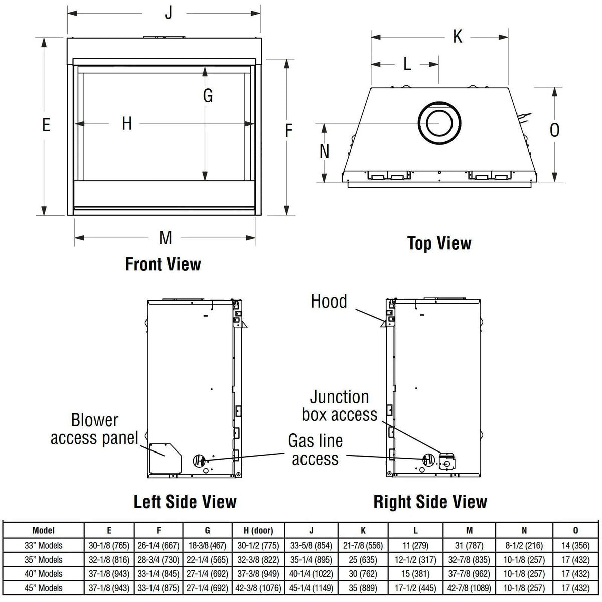 Superior DRT2033 Direct Vent Gas Fireplace