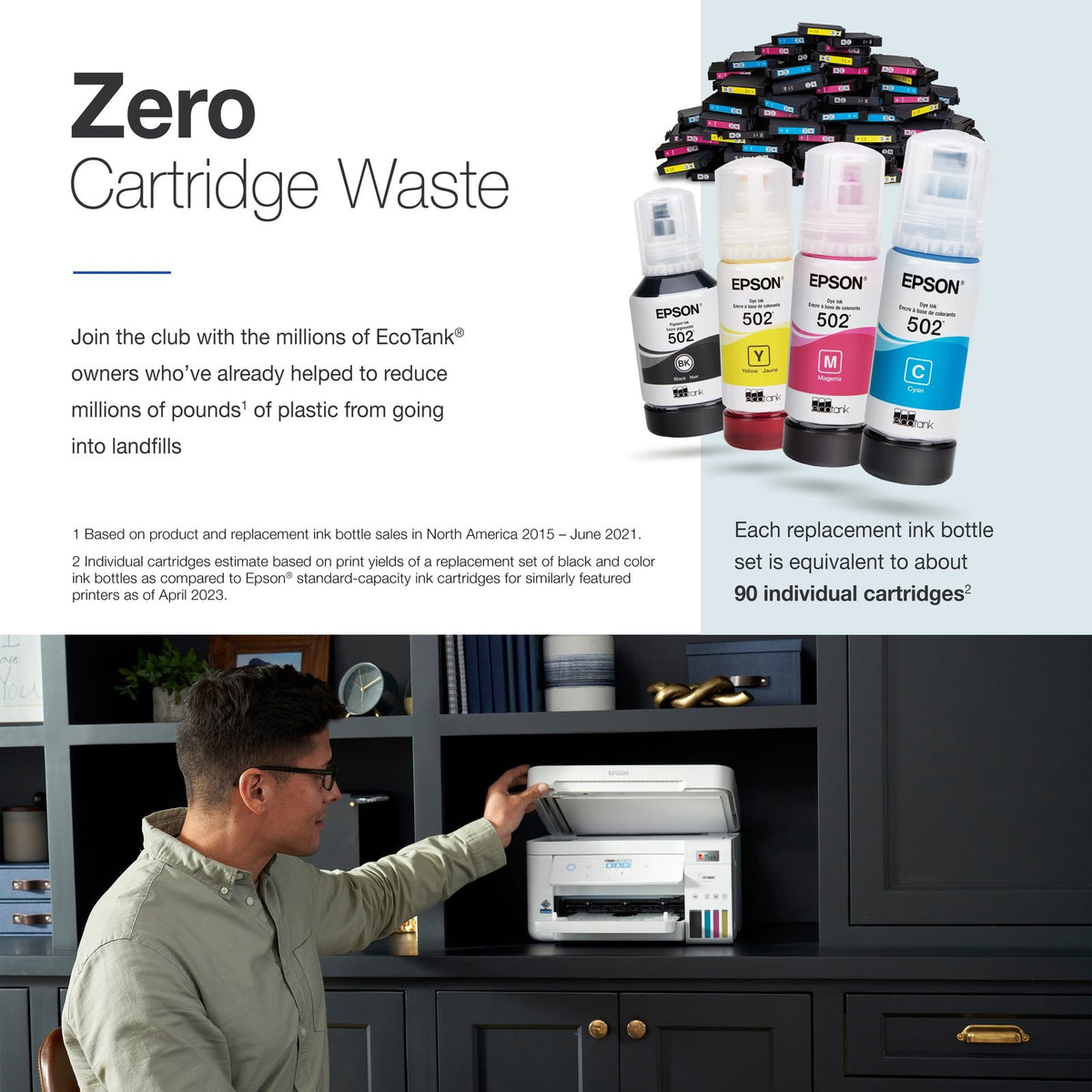 Epson EcoTank ET-4850 All-in-One Cartridge-Free Supertank Printer