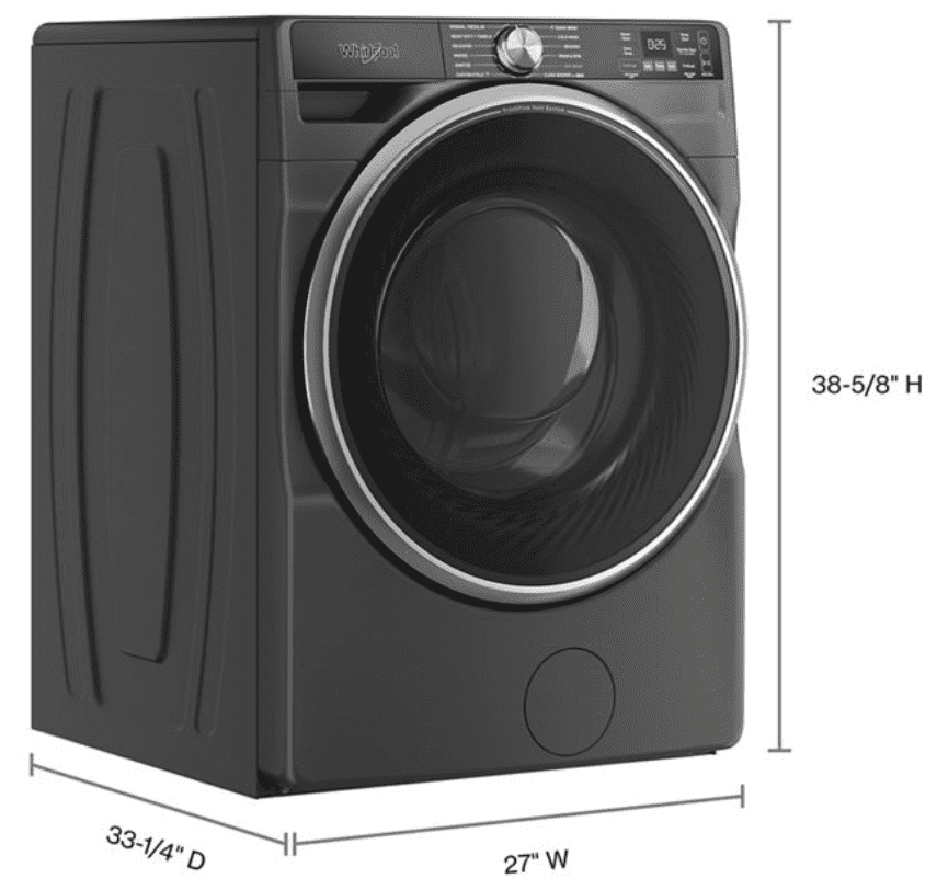 Whirlpool WFW6720RU  27-Inch 5.0 cu. ft. Smart Front Load  Washer, White
