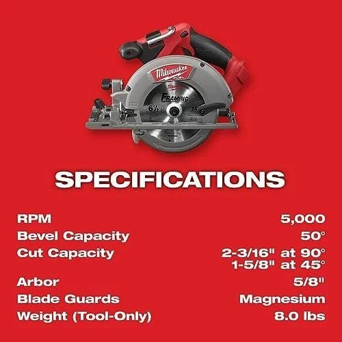 Milwaukee M18 FUEL 18V Lithium-Ion Brushless Cordless Combo Kit with Two 5.0 Ah Batteries, 1 Charger, 2 Tool Bags (7-Tool)