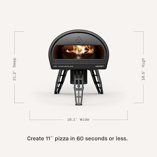 Gozney Roccbox Outdoor Pizza Oven, Black, Portable, Gas & Wood Fired, Restaurant-Grade