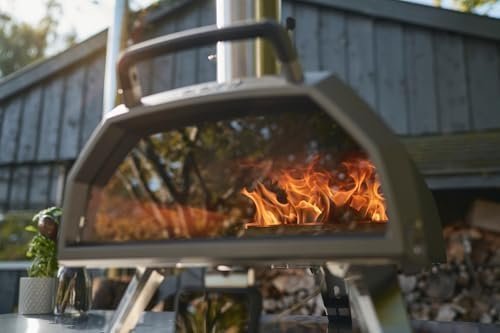 Ooni Karu 2 Pro Multi-Fuel Pizza Oven – Wood and Gas Outdoor Pizza Oven with Pizza Stone & Integrated Thermometer, Pizza Oven Outdoor, Dual Fuel 16 Inch Pizza Maker, Outdoor Cooking Grill