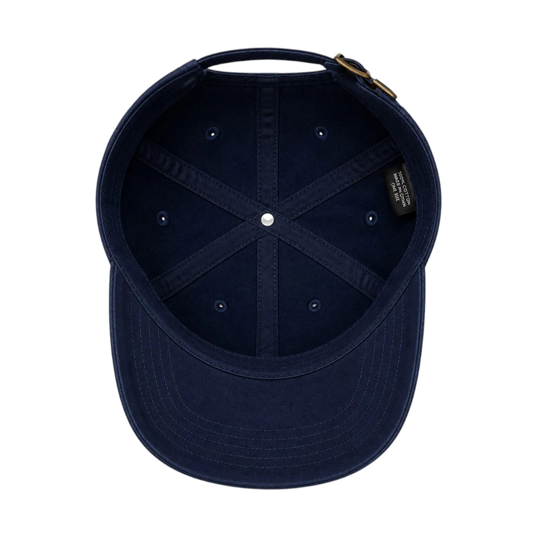PRIOKA Classic Navy Blue Cotton Baseball Cap
