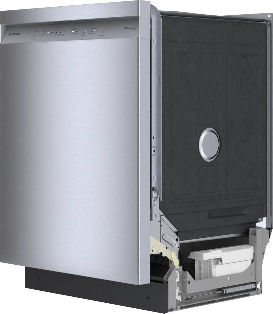 Bosch SHE41CM5N 300 Series 24″ Dishwasher 48 db – Recessed Handle, Stainless Steel