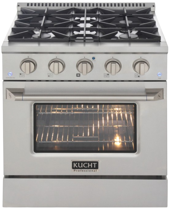 Kucht 30 Gas Range in Titanium