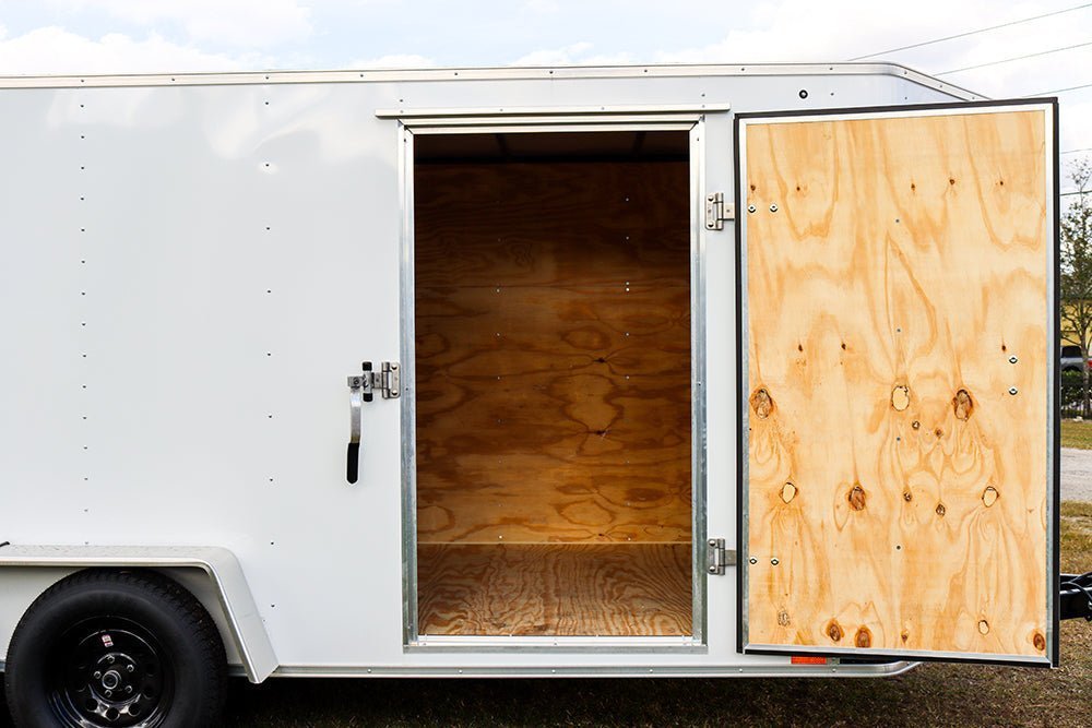 Big White Enclosed Trailer