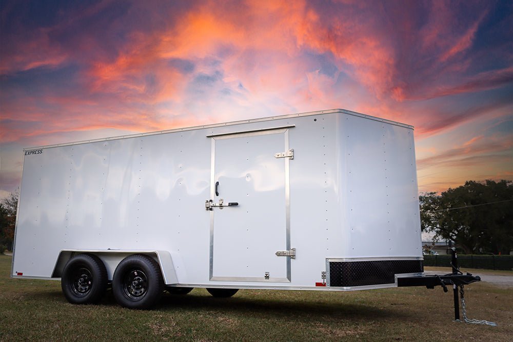 Big White Enclosed Trailer