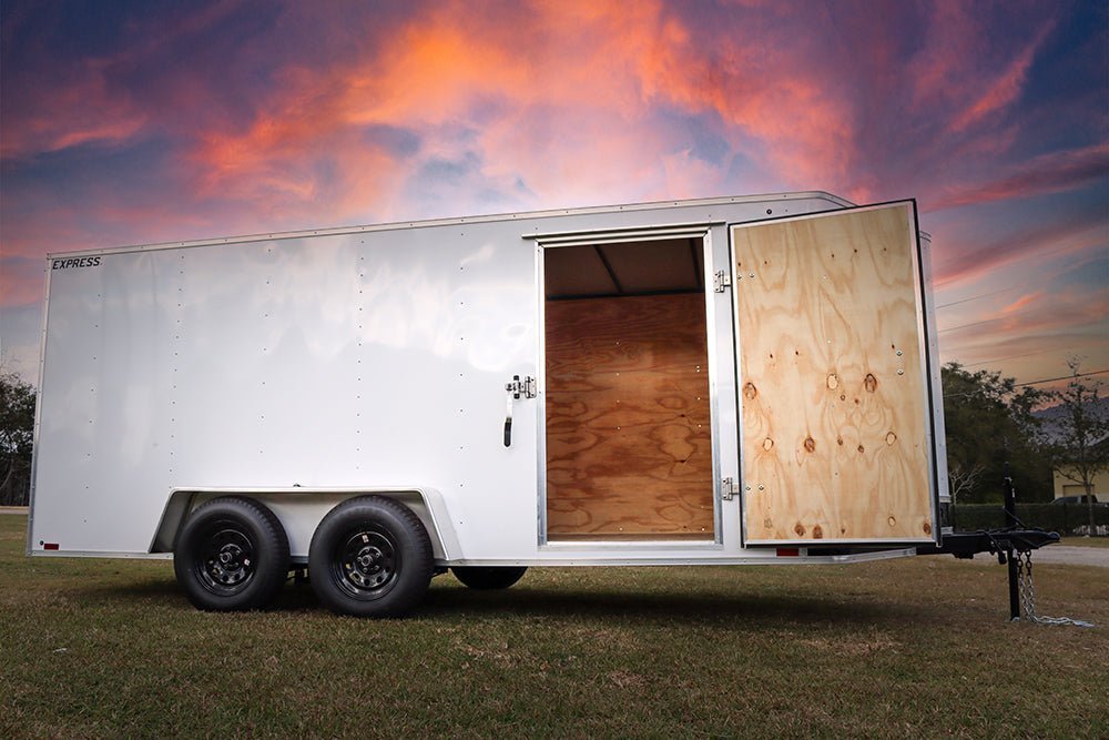 Big White Enclosed Trailer