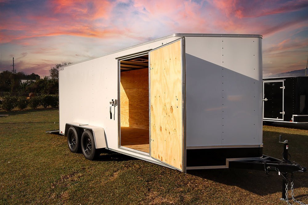 Big White Enclosed Trailer