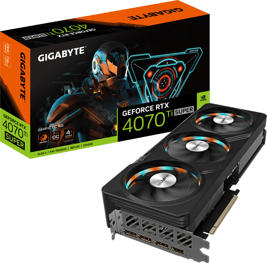 Gigabyte GeForce RTX 4070 Ti Super Gaming OC HDMI 3xDP 16GB