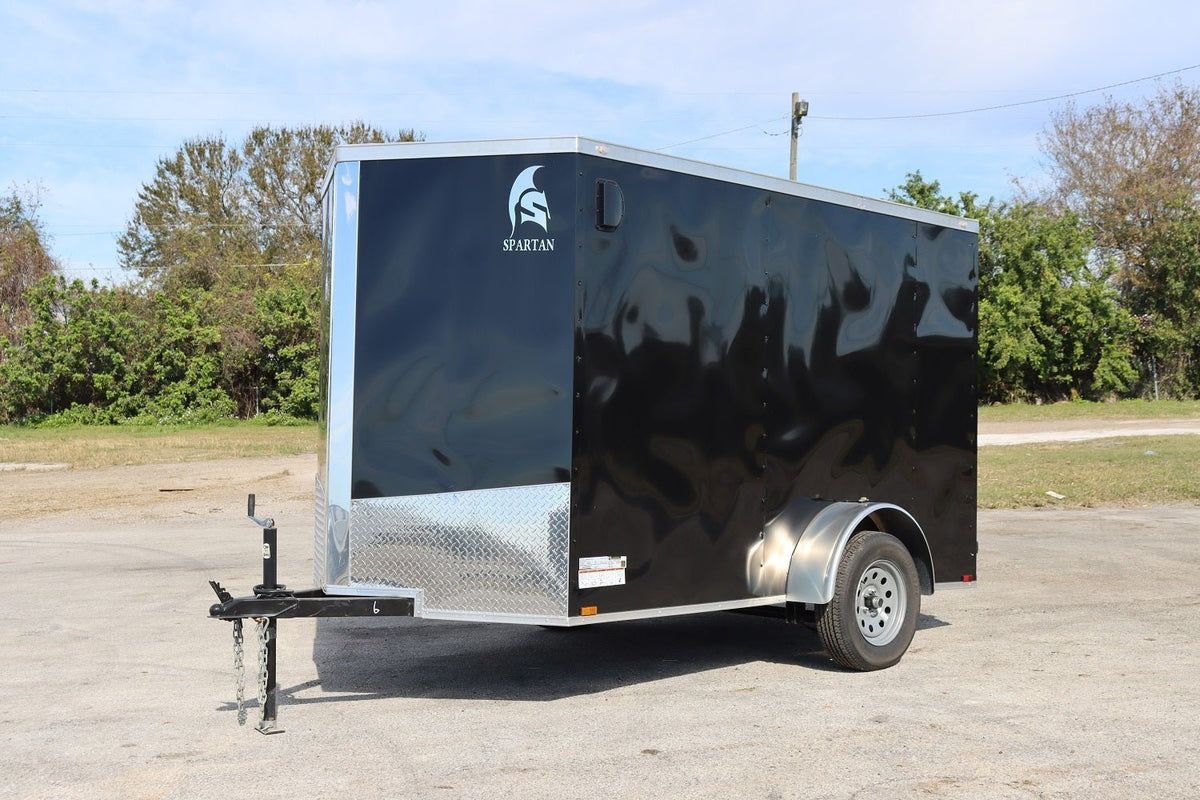 Spartan 6X10 Base Black Enclosed Cargo Trailer | Black |