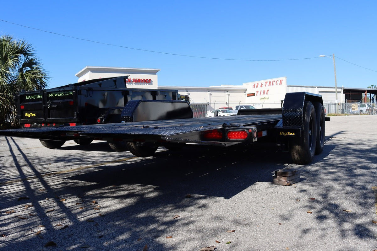 14 Foot Big Tex Heavy Duty with Full Tilt Bed Black Equipment Trailer (14FT-20BK)