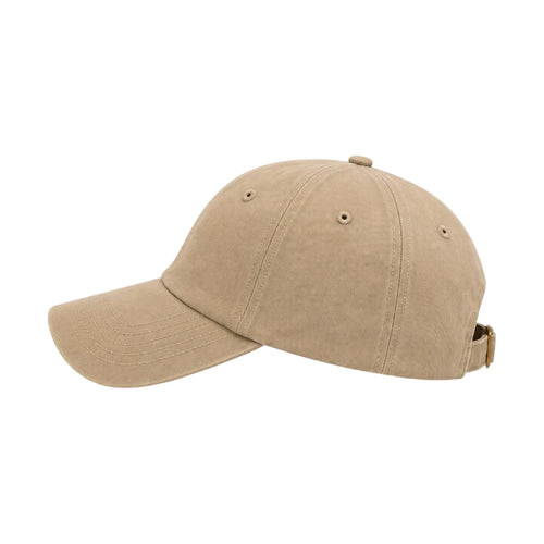PRIOKA Classic Beige Cotton Baseball Cap