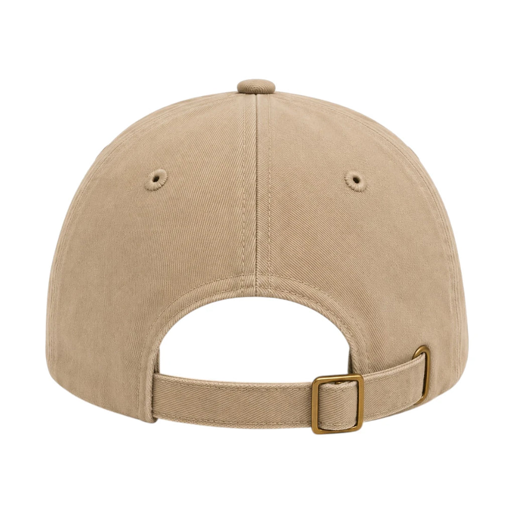 PRIOKA Classic Beige Cotton Baseball Cap