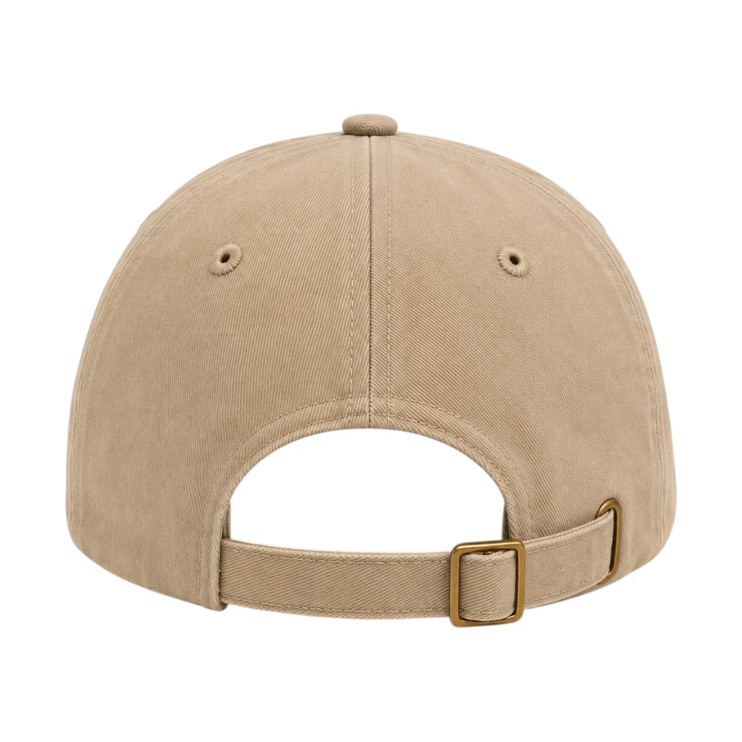 PRIOKA Classic Beige Cotton Baseball Cap