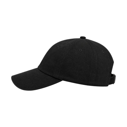 PRIOKA Classic Black Cotton Baseball Cap