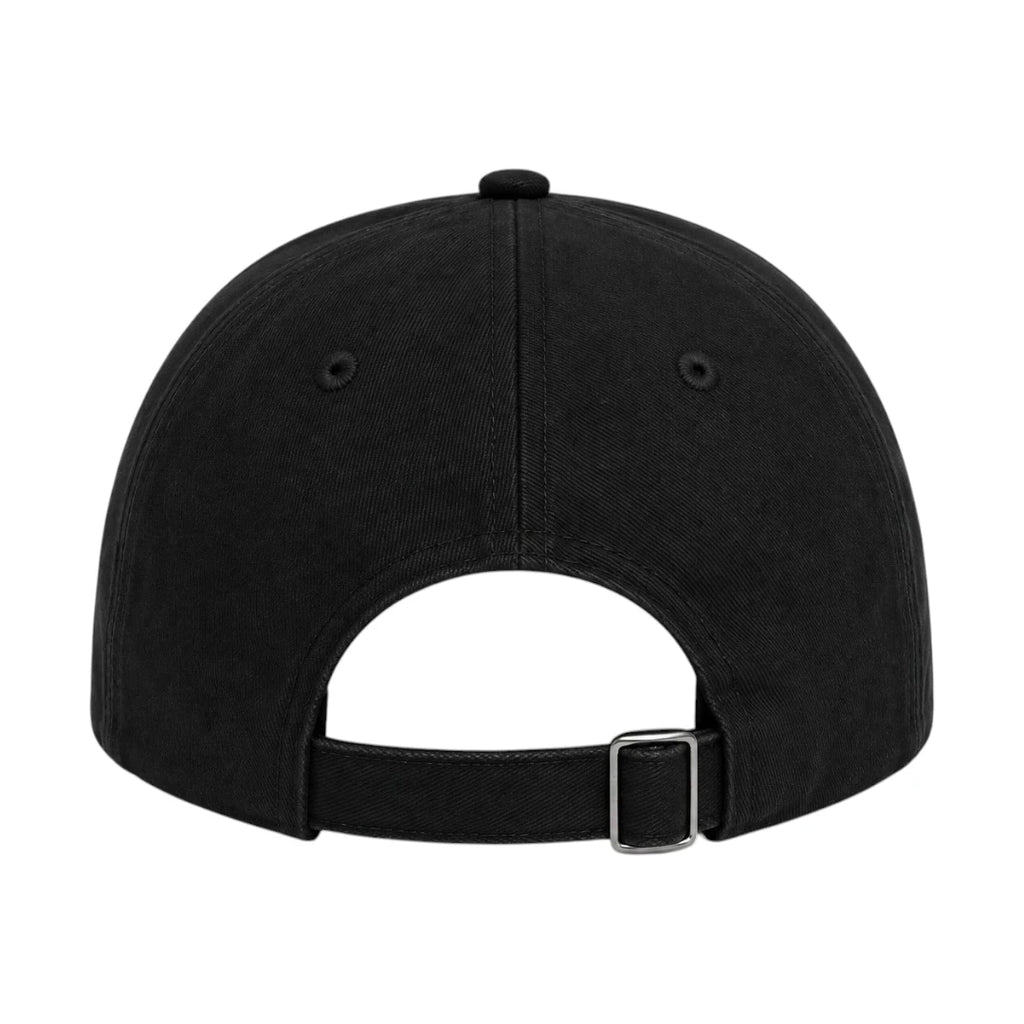 PRIOKA Classic Black Cotton Baseball Cap