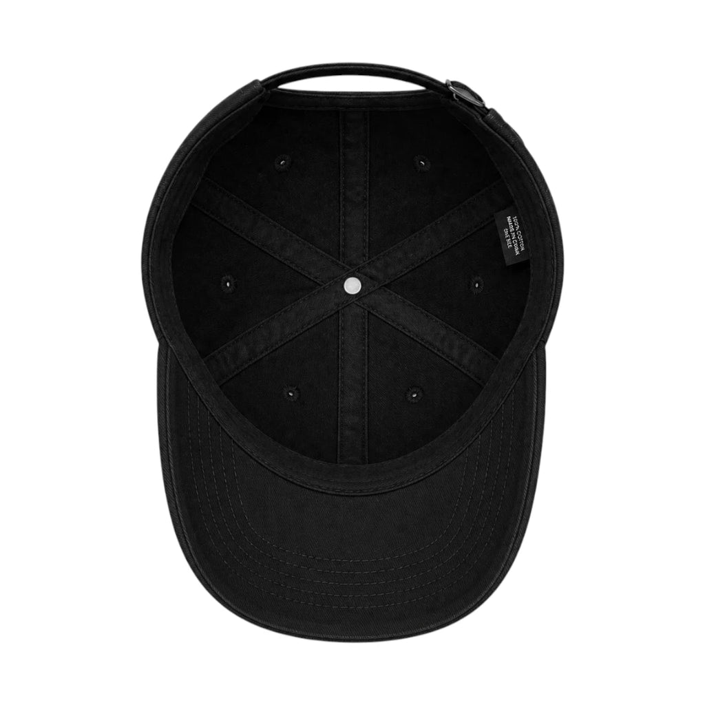 PRIOKA Classic Black Cotton Baseball Cap