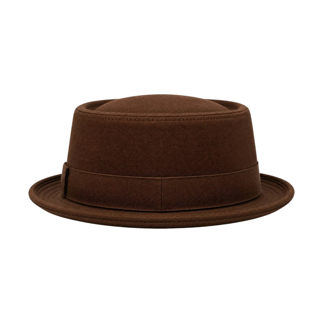 PRIOKA Classic Brown Pork Pie Hat
