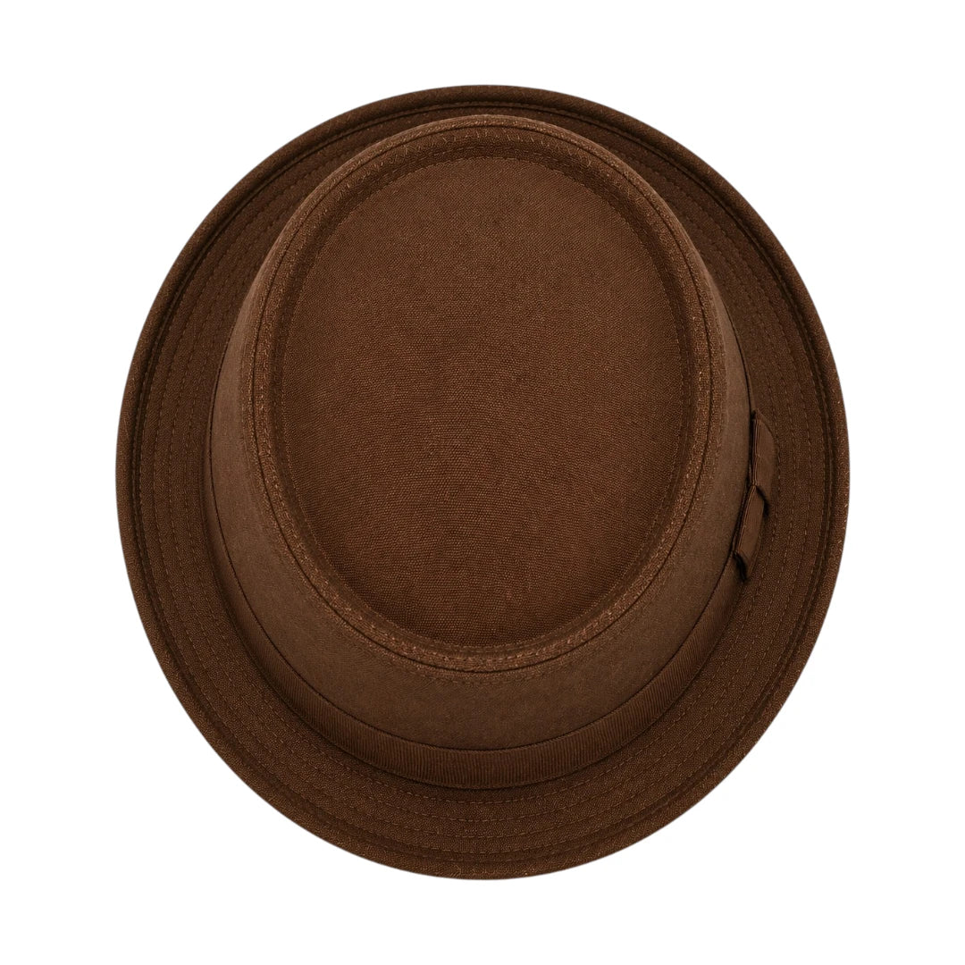 PRIOKA Classic Brown Pork Pie Hat