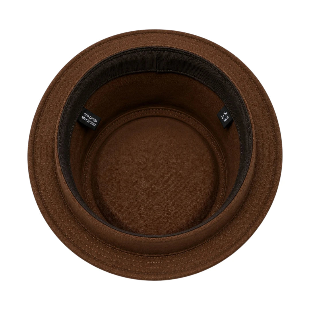 PRIOKA Classic Brown Pork Pie Hat