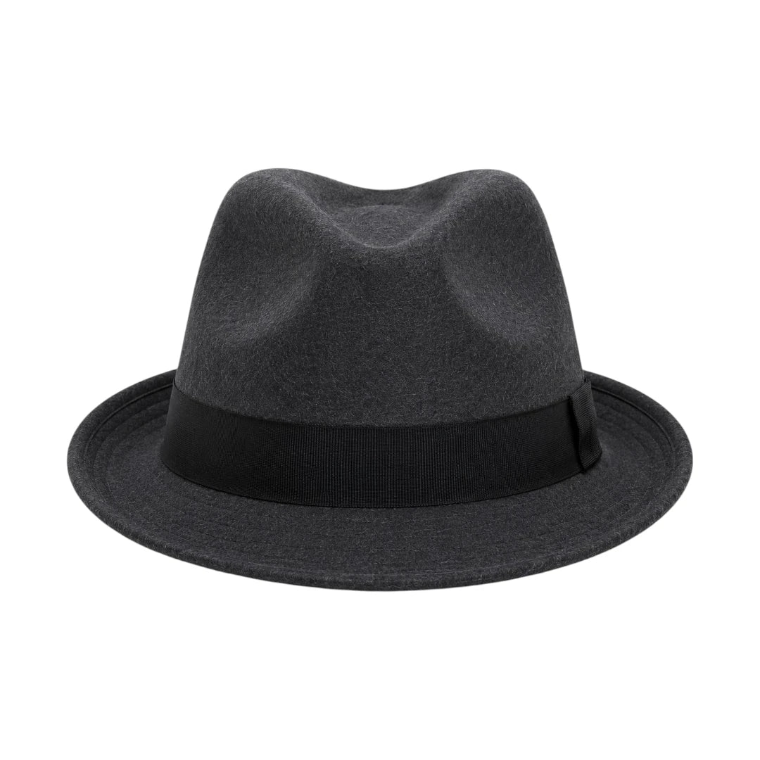 PRIOKA Classic Dark Gray Fedora Hat