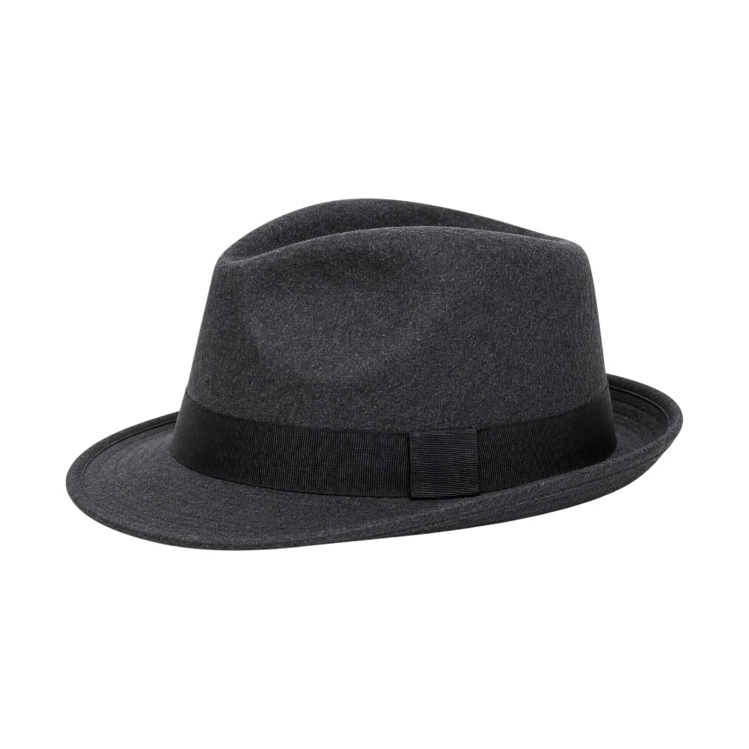 PRIOKA Classic Dark Gray Fedora Hat